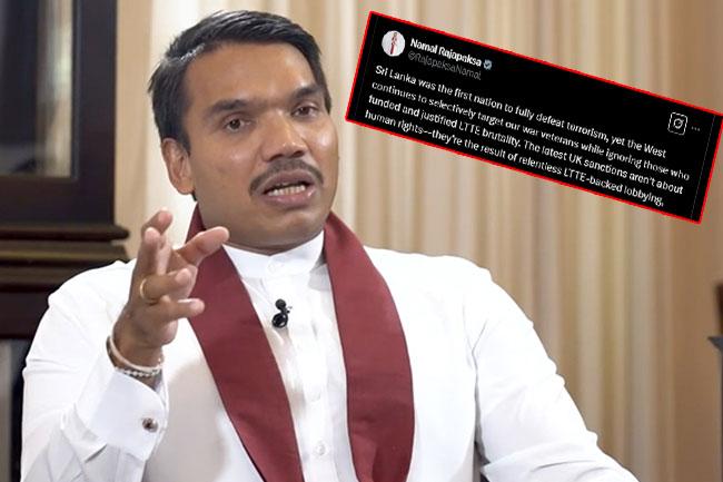 ‘Will you defend them now?’ – Namal questions govt. over UK sanctions on war heroes
