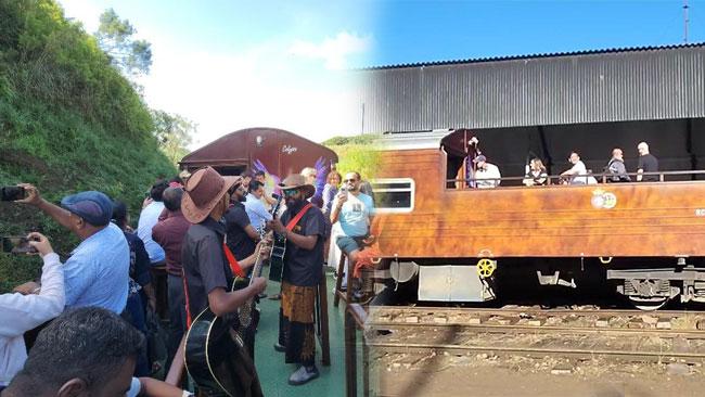‘Calypso tourist train’ makes maiden journey from Nanu Oya to Demodara