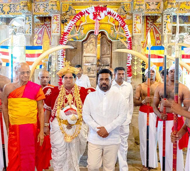 President Dissanayake inaugurates “Siri Dalada Wandanawa” in Kandy