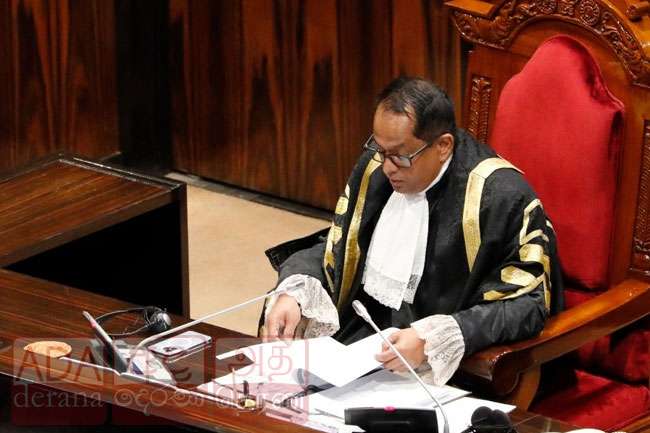 Speaker says decision on no-confidence motion against Deputy Defence Minister will be announced later