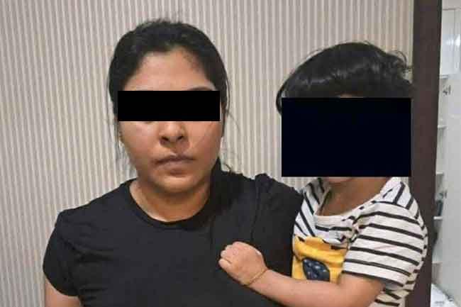 Woman and child nabbed with underworld figures in Indonesia repatriated