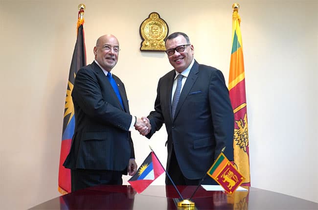 Sri Lanka establishes diplomatic relations with Antigua and Barbuda