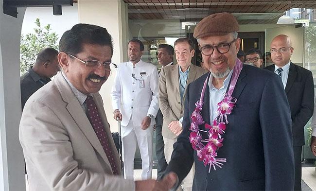 WHO Director-General Dr. Tedros Adhanom Ghebreyesus arrives in Sri Lanka