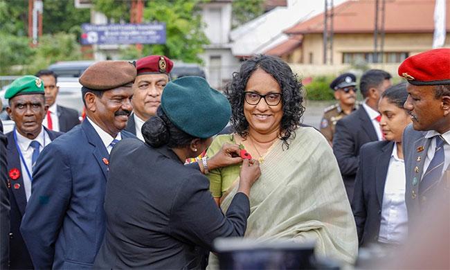 PM Harini participates in Armed Forces Remembrance Day and Poppy Flower Ceremony