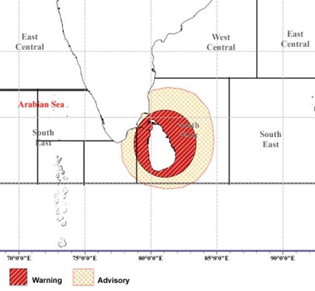 ‘Red’ Alert: Deep Depression near Sri Lanka likely to intensify into Cyclone