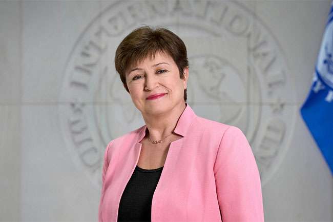 IMF Chief Kristalina Georgieva arrives in Sri Lanka
