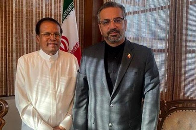Ex-President Maithripala Sirisena holds talks with Iranian Ambassador