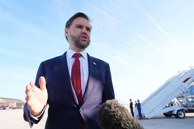 US will extend open hand to Iran if they act in good faith, Vance says as he boards Air Force Two