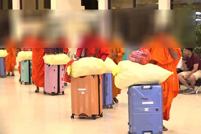 22 monks arrested with over 110kg of ‘Kush’ and ‘Hash’ at BIA