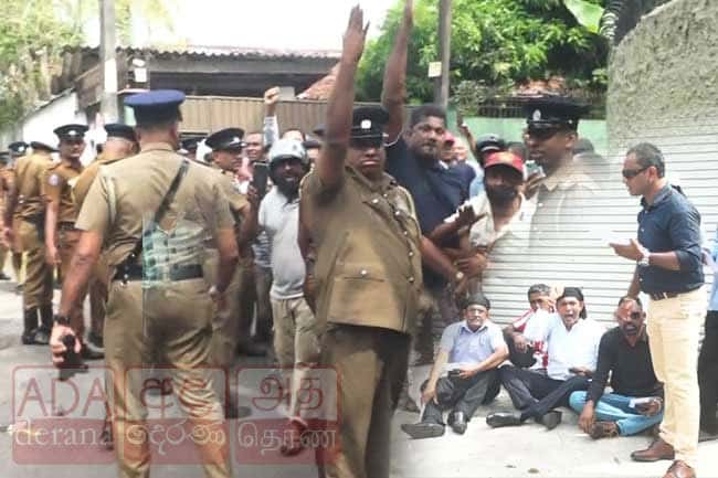 Cow dung thrown at group protesting near Finance Secretary’s home