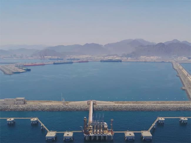 UAE reports large fire at oil port after drone attack from Iran
