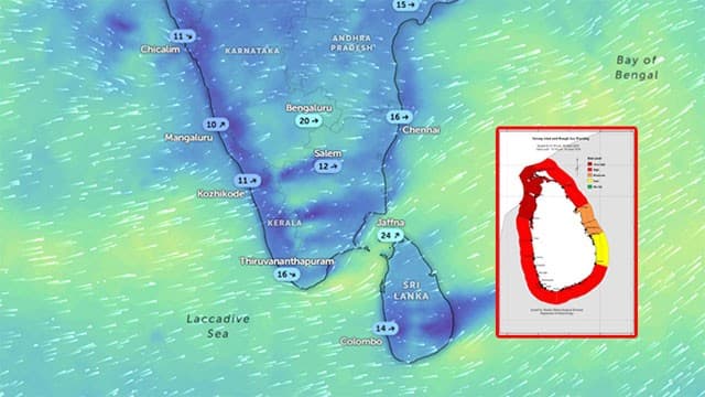 ‘Red’ advisory issued for strong winds and rough seas