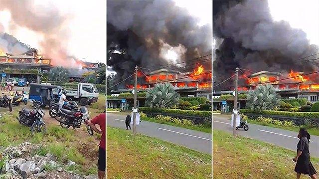 Fire breaks out at tea factory in Wathurawila