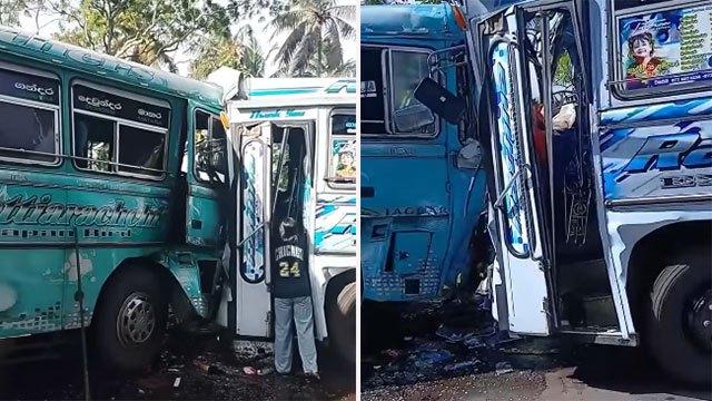 Nearly 40 injured as two private buses collide on Matara–Talalla Road