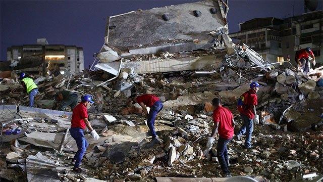Two boys rescued from Venezuela earthquake rubble after days of being trapped