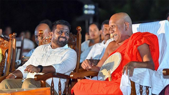 President participates in Poson Poya religious observances