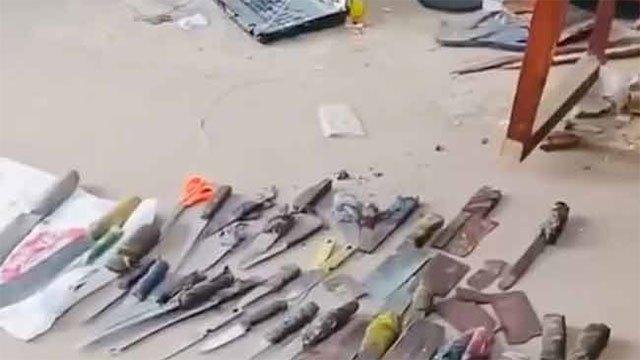 Negombo Prison riot probe uncovers stock of weapons allegedly used to attack officers
