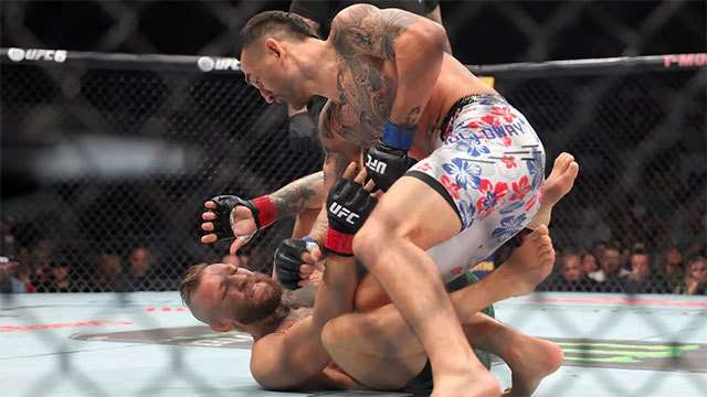 Conor McGregor injured 69 seconds into UFC comeback