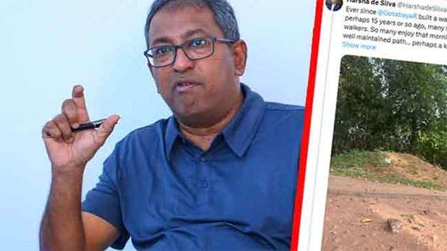 Harsha raises concerns over poor condition of Independence Square walking path