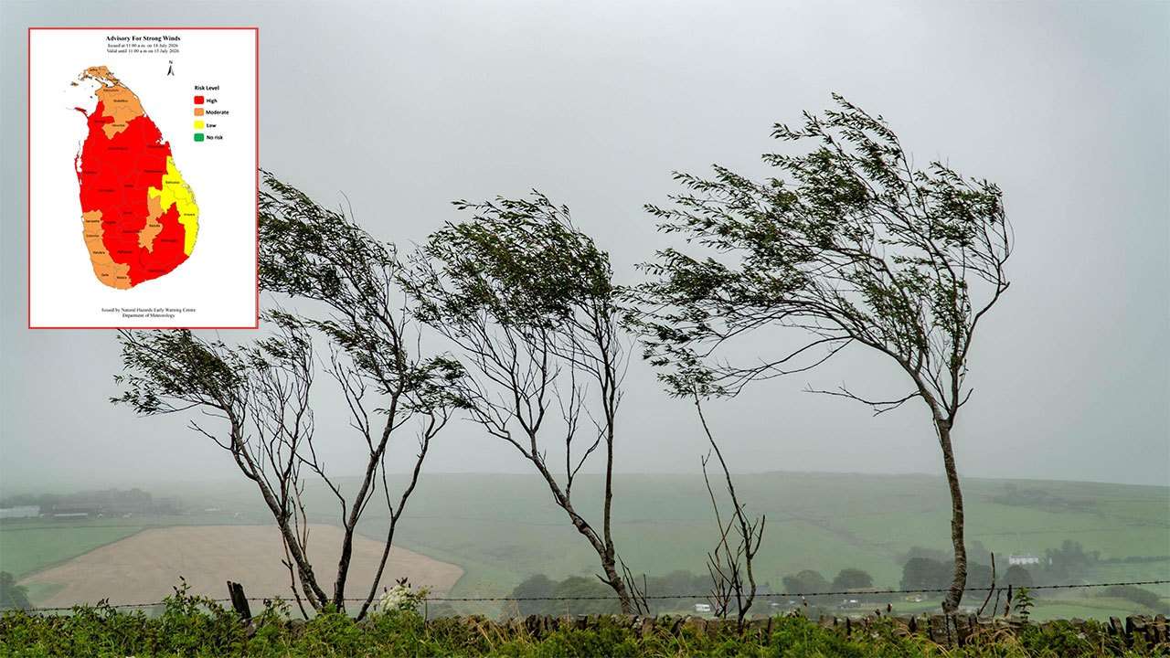 Advisory issued for strong winds