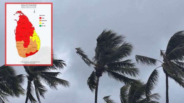 Advisory issued for strong winds