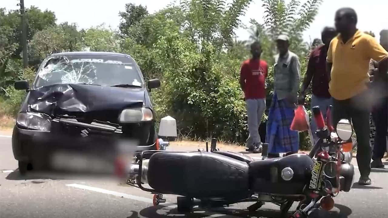 One dead, another critical after car and motorcycle collide head-on in Dimbulagala