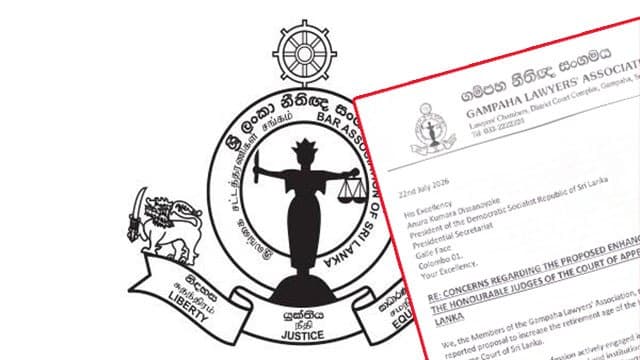 Gampaha Lawyers’ Association urges President to reconsider proposal to extend judges’ retirement age