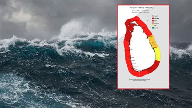 ‘Red’ advisory issued for strong winds and rough seas