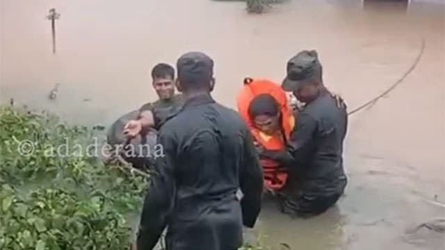 Army rescues 24 families affected by floods in Kotagala and Ginigathhena