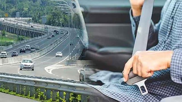 Seat belt compliance period for vehicles using expressways extended by three months