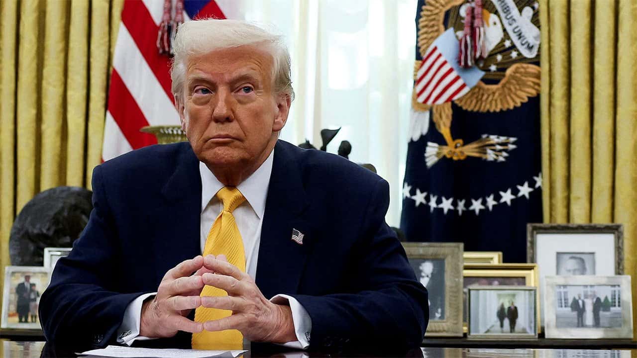 Trump denies US weapons shortage and says information 'leakers' being 'hunted down'