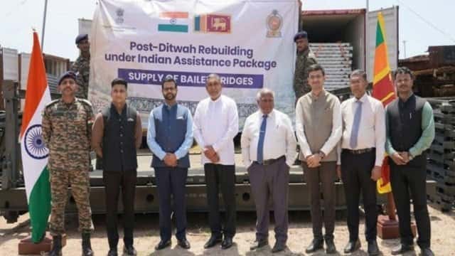 India hands over another consignment of Bailey bridges to Sri Lanka