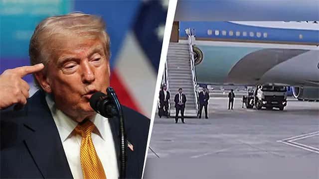 Trump hid in catering truck in secret plane swap over Iran threat, reports say