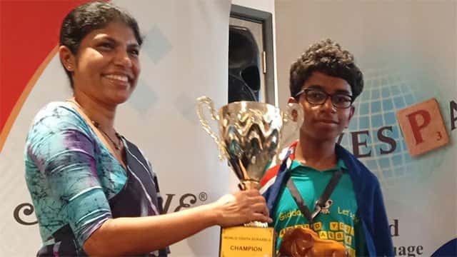 Sri Lankan-born 14-year-old wins world youth scrabble championship for Australia