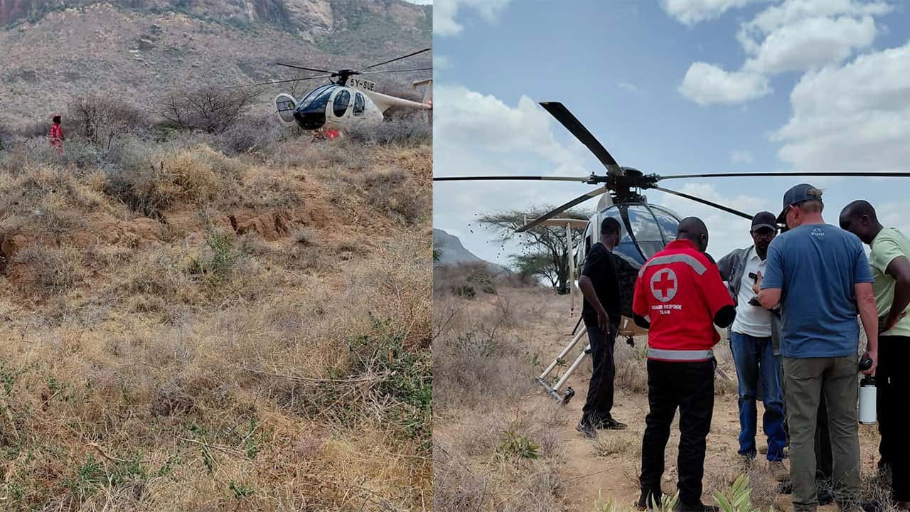 Tourist helicopter crashes in Kenya, police say seven killed