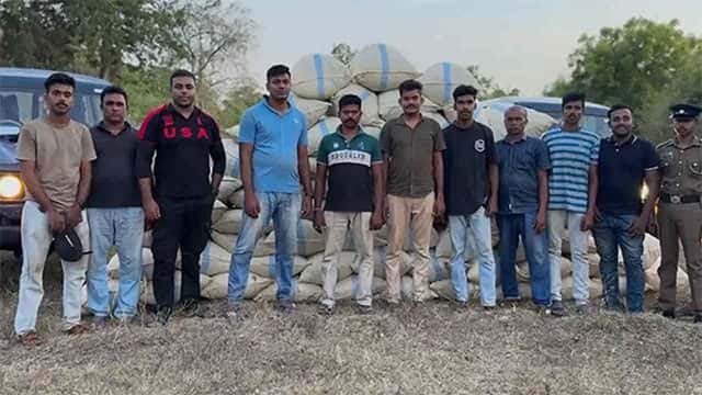 Suspect arrested with over 1,000 kg of cannabis in Monaragala