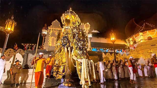 Fourth Randoli Perahera of Kandy Esala Festival parades the streets