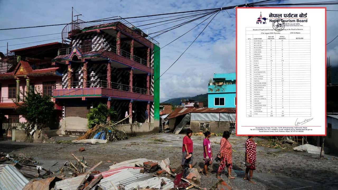 No Sri Lankans among foreigners reported missing so far in Nepal flash floods