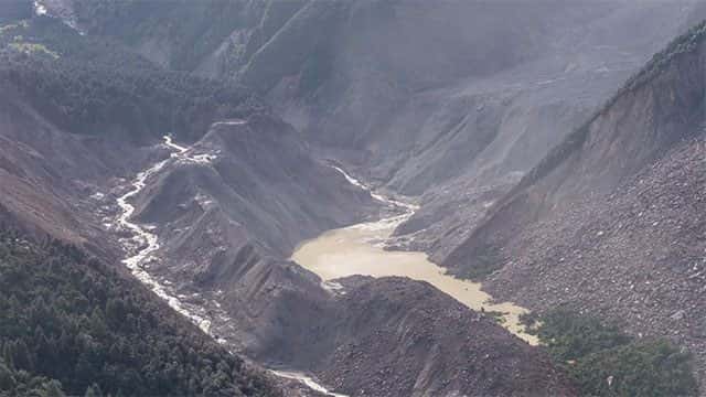 New barrier lake forms after landslide, Chinese state media reports
