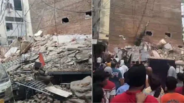 One rescued, several feared trapped after building collapse in India’s Delhi