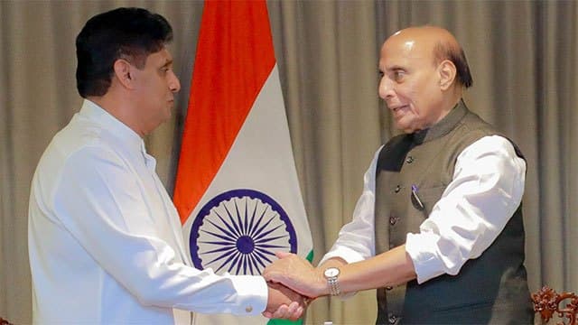 Indian Defence Minister meets Opposition Leader Sajith Premadasa