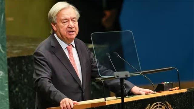 UN chief calls for AI curbs and end to wars in his last assembly address