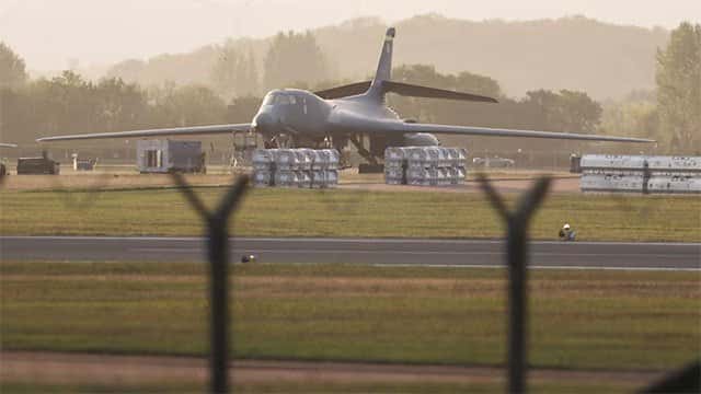 Several men arrested in major incident at UK air base used by US