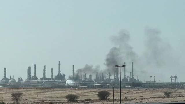 Saudi says Houthi attacks sparked Aramco fire, wounded 4 in Riyadh