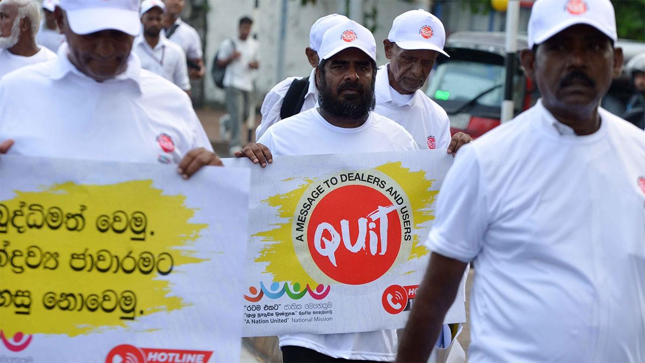 Anti-drug march…
