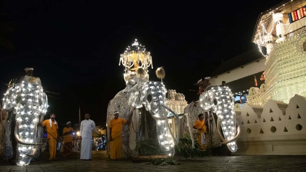 Kandy Esala Perahera begins…