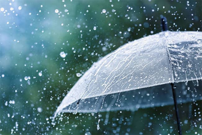 Few showers expected in several areas