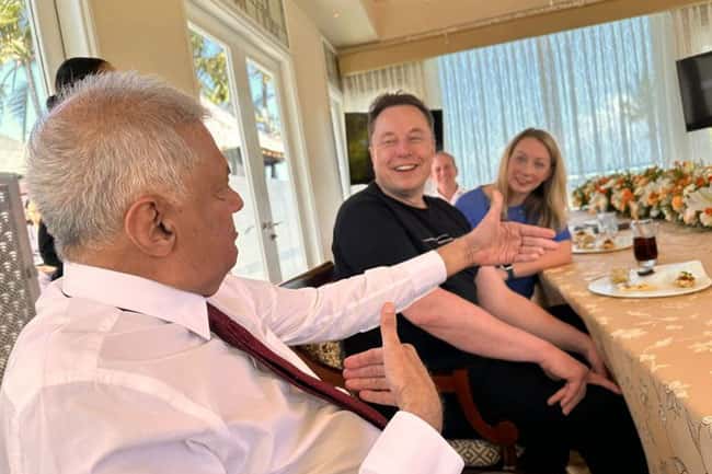 President meets Elon Musk, discuss implementation of ‘Starlink’ in Sri Lanka