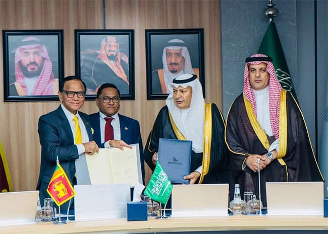 Sri Lanka and Saudi Arabia sign MoU to form joint business council