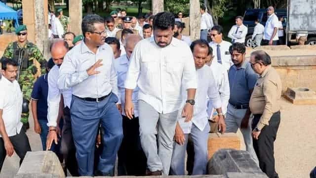 President inspects progress of Rs. 7.7 billion Anuradhapura Sacred City development project